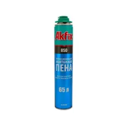 Пена проффесиональная Akfix 850 мEGA 65л 850мл 1000 гр - купить Харьков